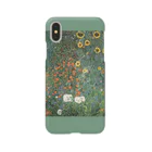 SONOTENI-ARTの001-008　グスタフ・クリムト　『ヒマワリの咲く農家の庭』　スマホケース　表側面印刷　iPhone XS/X専用デザイン　SC6 Smartphone Case