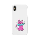 Official GOODS Shopのお魚くわえたピンクニャーンコ Smartphone Case