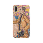 SONOTENI-ARTの025-001　ポール・シニャック　『フェリックス・フェネオンの肖像』　スマホケース　表側面印刷　iPhone XS/X専用デザイン　SC6 iPhone Smartphone Case