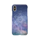 metao dzn【メタヲデザイン】の宇宙TEE001（神聖幾何学） Smartphone Case