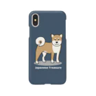 efrinmanのshiba1（ネイビー） スマホケース