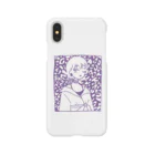 にくたのpurple 柄 スマホケース