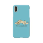 efrinmanのダックス2イエロー（ブルー） Smartphone Case