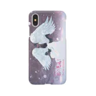 松や SUZURI店の日本の民話・伝説シリーズ【羽州 鶴の恩返し】横型タイプ Smartphone Case