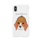 はねまる ショップのgreat  detective beagle Smartphone Case