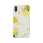 松や SUZURI店の黄色い花のスマホケース Smartphone Case