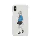 た ん と 召 し 上 が れの哎呀_青(blue) Smartphone Case