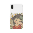 『平成少女絵』のお品物の水仙にふくろう Smartphone Case