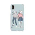 fuminghasegawa_artworkの友達とリンクコーデ ブルー Smartphone Case