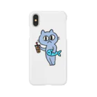 あkrのねこのタピオカさん　青 Smartphone Case