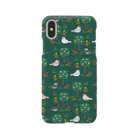 4649の文鳥と植物_緑 Smartphone Case