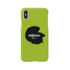 ☆ららくらら☆のHalfmoon Betta①Black(Springgreen) Smartphone Case