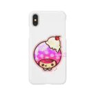 【Chocoa】-チョコア-のクリームソーダ（イチゴ）: フチあり Smartphone Case