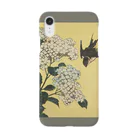 SONOTENI-ARTの003-009　葛飾北斎　『紫陽花に燕』　スマホケース　表側面印刷　iPhone XR/XSMax/8Plus/7Plus/6sPlus/6Plus専用デザイン　SC7 iPhone Smartphone Case