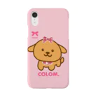 コロ。COLOM.犬いぬdogリボングッズ.のコロ。COLOM.トイプードル！人気かわいい！いぬ犬グッズ！といぷーどる スマホケース