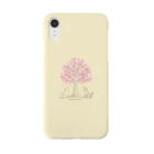 Chiyo.Wan(🐕🕊️のお店)のわんこたちと願いの木🌸スマホケース Smartphone Case