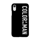 COLOR of the MANのiPhone Case -black × white - スマホケース