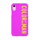 COLOR of the MANのiPhone Case -pink × lemon- 스마트폰 케이스