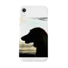 runrunfactoryの夕日の犬。 Smartphone Case