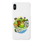 Cody the LovebirdのChubby Bird セキセイインコの妖精 Matcha 一緒に森を守ろう！ Smartphone Case