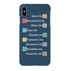 急行天北の鉄道 iPhoneケース（東メト全線） 스마트폰 케이스