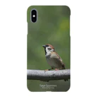 “すずめのおみせ” SUZURI店のSparrow iPhone case Smartphone Case