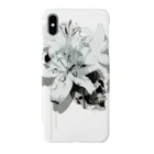 nanaqsaのLily Skull [White] スマホケース