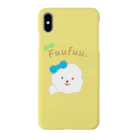 コロ。COLOM.犬いぬdogリボングッズ.のビションフリーゼ犬【ふぅふぅ】iphoneアイフォンケース Smartphone Case