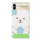 コロ。COLOM.犬いぬdogリボングッズ.のaloha!!!ビションフリーゼ犬【ふぅふぅ】スマホケース Smartphone Case