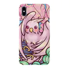 yukihane@onlineのおかめいんこ　切り絵Ver Smartphone Case