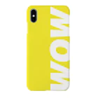 K|A DESIGN NYの"WOW" Yellow x White スマホケース