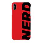 K|A DESIGN NYの"NERD" Red x Black スマホケース
