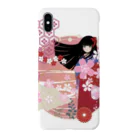 松や SUZURI店のジャパニーズ着物ガール【まつ】 Smartphone Case