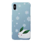 Japanese Stencilsの雪うさぎ snow rabbit スマホケース