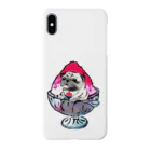 犬グッズの店しえるぶるーのかき氷ワンちゃん　氷イチゴ　パグ　フォーン Smartphone Case