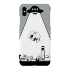 現ア集のUFOに連れ去られるゾウ Smartphone Case