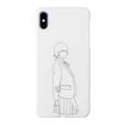 Roeの女の子 制服 ワンポイント Smartphone Case