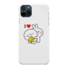 AKIRAMBOWのSpoiled Rabbit - I Love / あまえんぼうさちゃん - I ♥ スマホケース