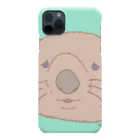 🍎デグーと服と雑貨屋さん🍏の✰WOMBAT✰ 　さびしげウォンバット　white ver. Smartphone Case