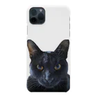 ㍿ねこ。の黒猫ゆずスマホケース③ Smartphone Case