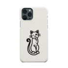 鹿児島のSUZURIアートショップの🐾『鹿児島SUZURIアート iPhoneケース: にっこり笑顔の猫ちゃん』📱 Smartphone Case