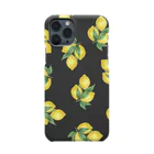 maria_shopのLemon 【black】 Smartphone Case