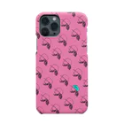 Walter Q JacksonのProfile iPhone case Pink スマホケース