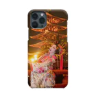 友光花魁の花魁と五重塔 Smartphone Case