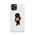 SUIMINグッズのお店のサーモンの握り寿司をかっこよく運ぶねこ Smartphone Case