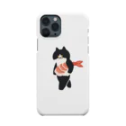 SUIMINグッズのお店の海老の握り寿司を機嫌よく運ぶねこ Smartphone Case