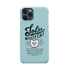 しろねこトーフのしろねこトーフ(BLUE) スマホケース