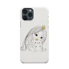 morecolorfulの『a little princess girl with a kitten』女の子×猫 スマホケース