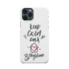 シェアメディカルブランドショップのKeep Calm and Stay Home スマホケース