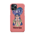 TSUKIKOU SHOP の投げキッスの女の子　スマホケース Smartphone Case